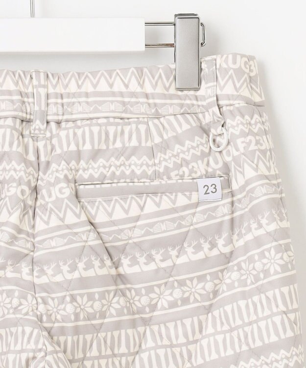 23区GOLF 【WOMEN】ノルディック柄 キルトパンツ ライトグレー系5