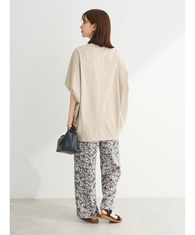 Green Parks 冷っとすずやか　バックバルーンフレンチプルオーバー Beige