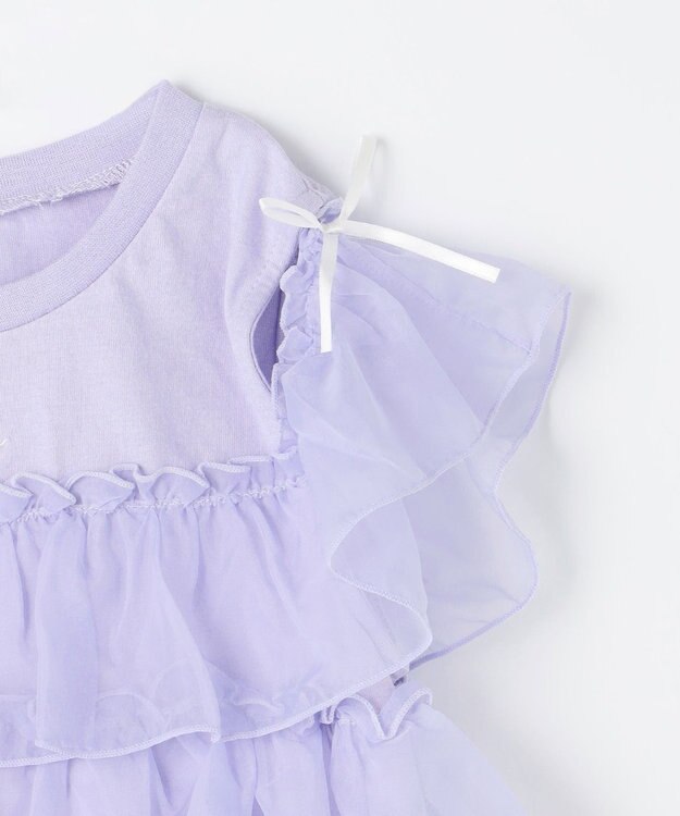 ANY KIDS 3WAY フリルドッキングTシャツ サックスブルー
