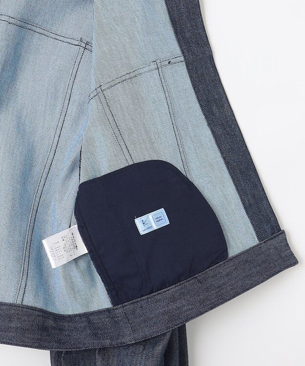 組曲 S 【組曲×setsuko sagittaire】ビジューボタン デニムジャケット ネイビー系