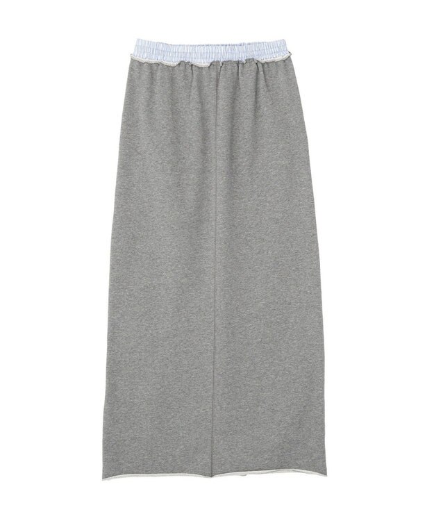 CRAFT STANDARD BOUTIQUE ダブルウェストカットソーロングスカート Gray Mixture