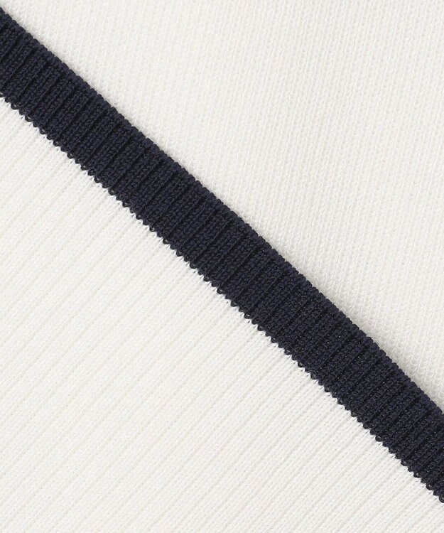 自由区 【新型登場！/WEB限定カラー有】ハイツイストコットンアセテート ニット5分袖 ホワイト系2