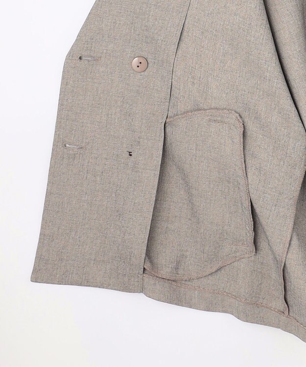 ANY 【セットアップ対応】テックリネンツイードジャケット ベージュ系