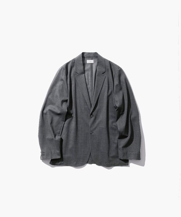 ATON TWIST WOOL GAUZE | テーラードジャケット - UNISEX GRAY