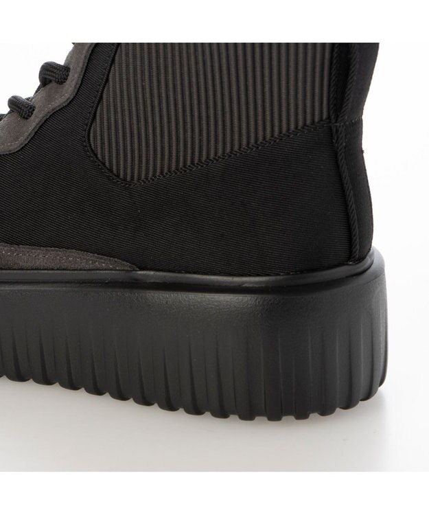 MODE ET JACOMO <D'ICI>プラットフォームハイカットスニーカー ブラックキジ