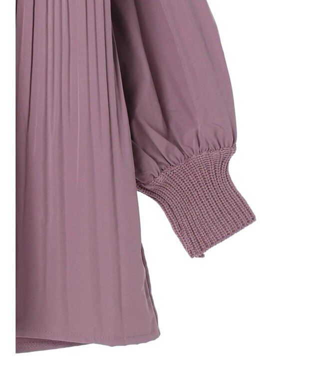 earth music&ecology プリーツフレアニットチュニック Lavender