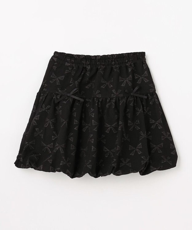 ANY KIDS リボン バルーンスカート ブラック