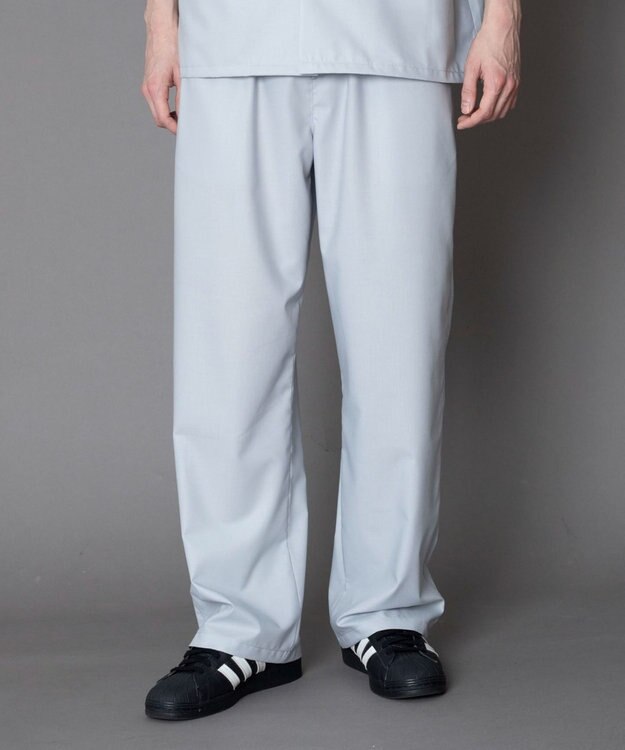 WEGO 【セットアップ対応】TRイージーストレートスラックス ライトグレー