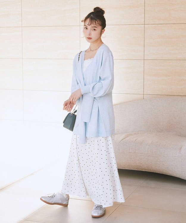 earth music&ecology 総レースホルターネックキャミソール Off White