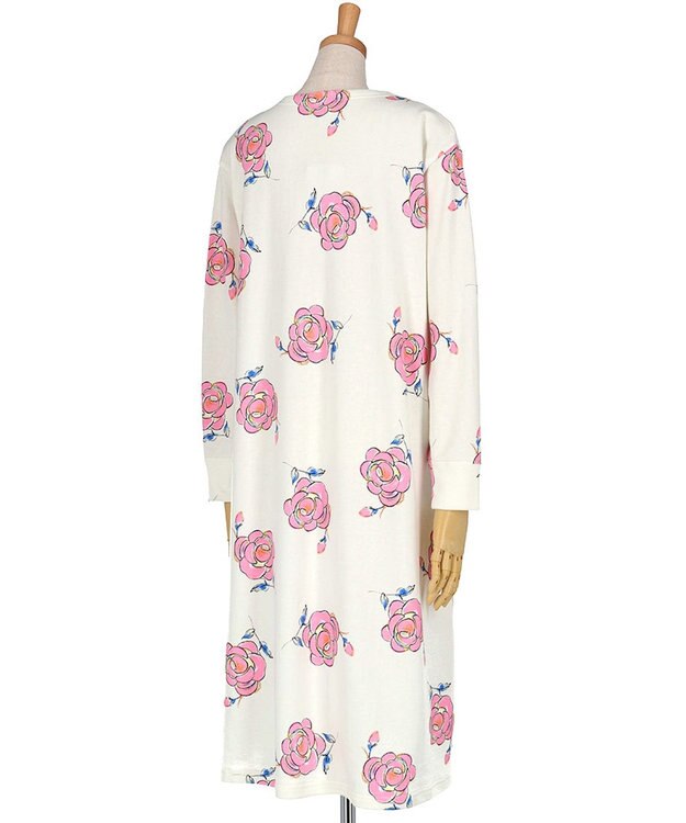 tsumori chisato SLEEP ツモリチサト ワンピース 長袖 ルームウェア 綿100%(本体) レディース UNX583 /ワコール アイボリー