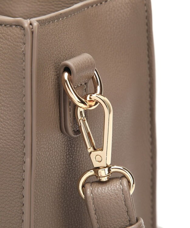 style code  【MERCURYDUO/マーキュリーデュオ】メタルアイレット　両アオリポケット　スクエアハンドバッグ オーク