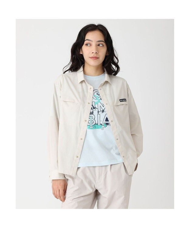 Columbia Columbia/ ウィメンズローハイクロングスリーブシャツ /コロンビア Dark Stone