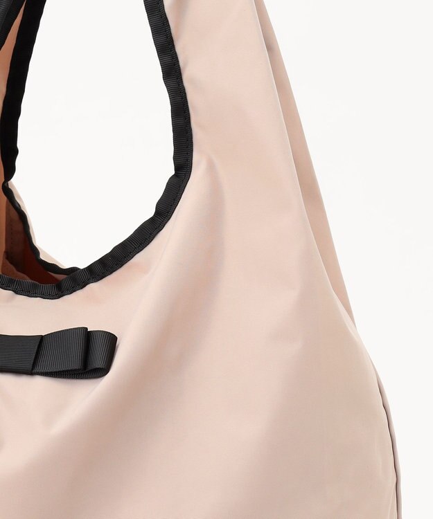 TOCCA 【WEB＆一部店舗限定】【折り畳み収納可能】POINT OF RIBBON ECOBAG エコバッグ ベージュ系