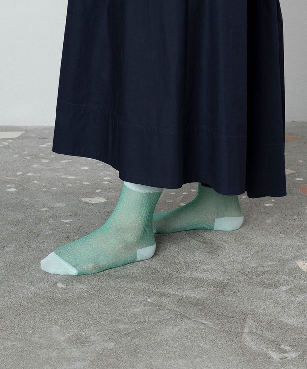 TRICOTE シアーリブソックス 40MINT