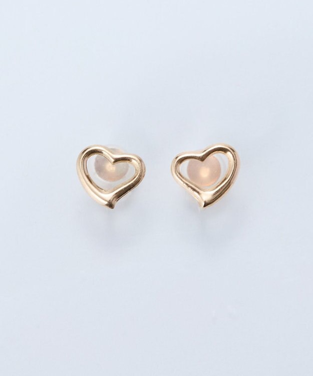 Phoebe 【K10】オープンハートイヤリング ゴールド
