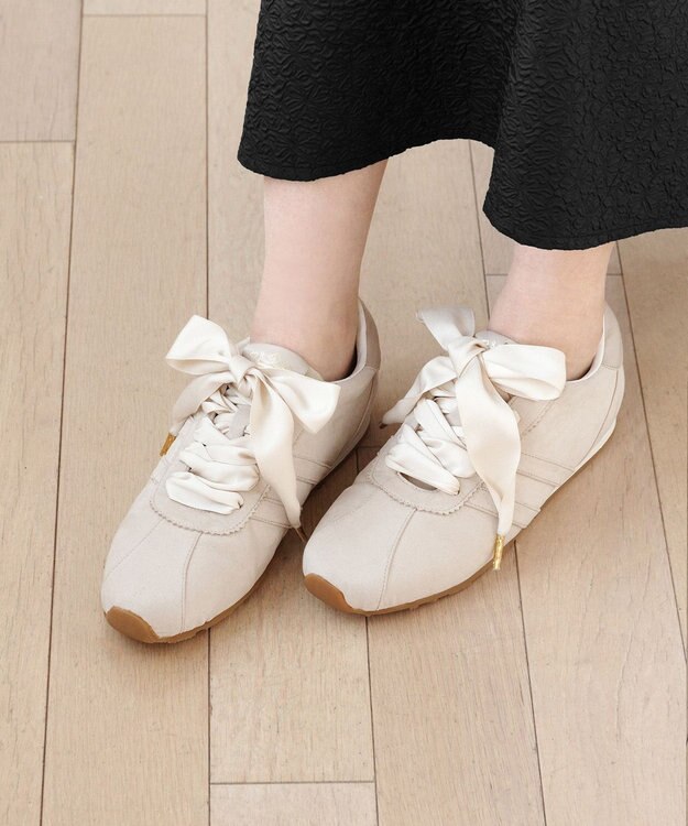 TOCCA 【消臭】TOCCA LOGO SUEDELIKE SNEAKERS スニーカー アイボリー系