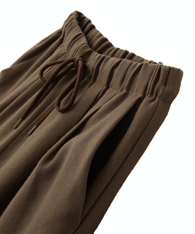CRAFT STANDARD BOUTIQUE リネンライクワイドイージーパンツ Brown