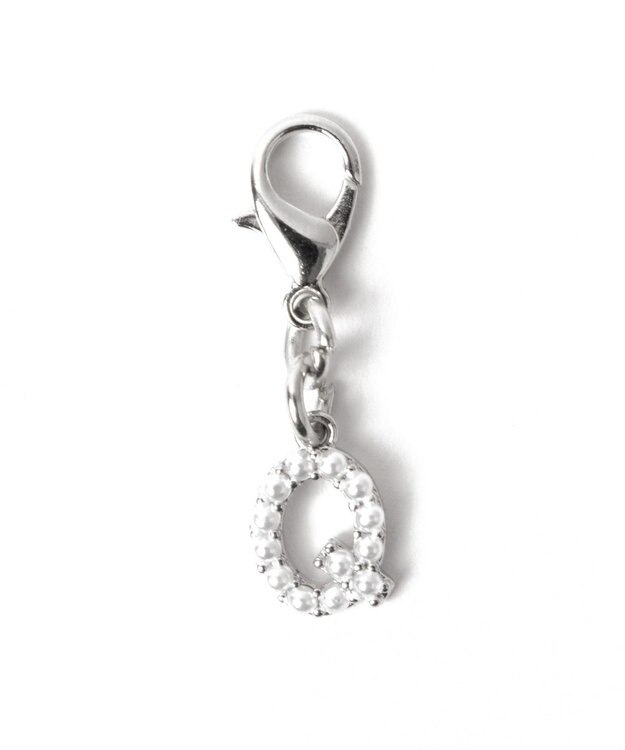 WEGO 【痛バ＆推し活グッズ】シルバーパールアルファベットDIYチャーム17ｍｍ 柄17