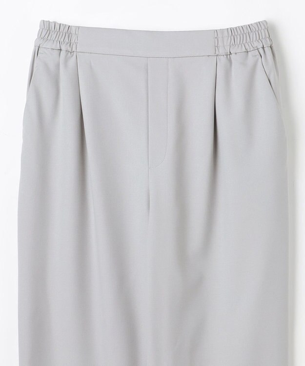 ANY イージーケアライトストレッチテーパードパンツ ライトグレー