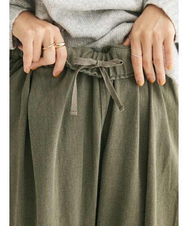 CRAFT STANDARD BOUTIQUE ピグメントツイル　Ｗタックリラックスパンツ Khaki