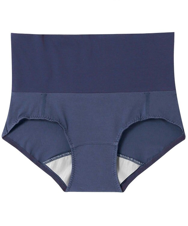 une nana cool 綿ベア天竺 カラーブロッキング サニタリーショーツ BU