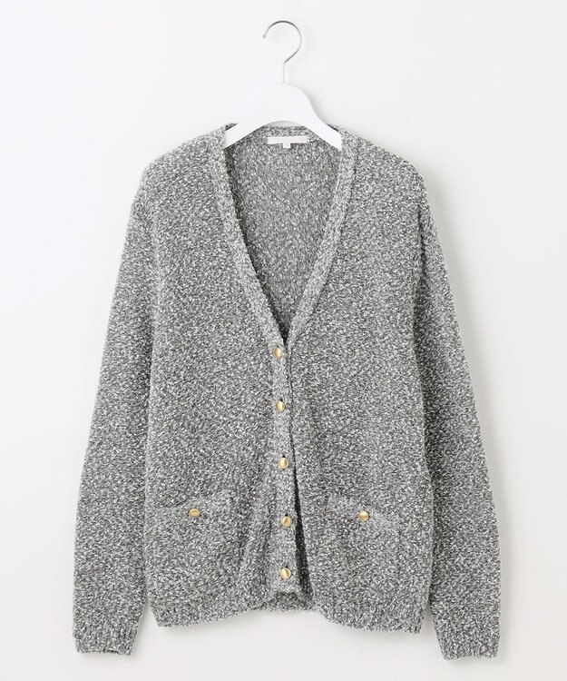 自由区 S 【カタログ掲載】ラメファンシーツイード カーディガン グレー系