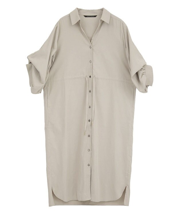 YECCA VECCA 【UVカット】2way袖バルーンワンピース Beige