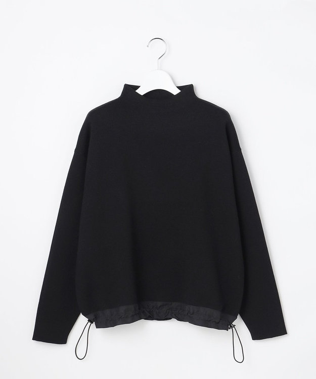 自由区 【SHIHOさん着用】スムージードローコード ニット ブラック