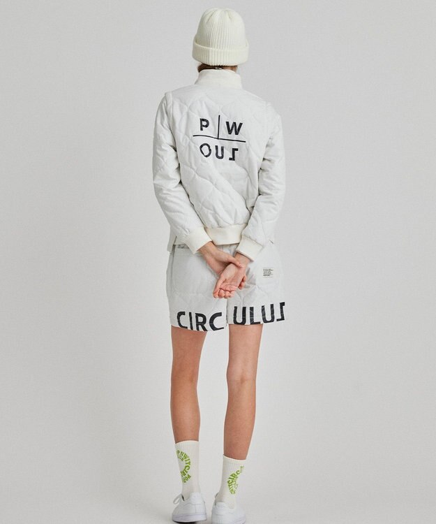 PW CIRCULUS 【ベストにもなる！袖2WAY】【WOMEN】ひょうたんキルティング中綿ブルゾン ホワイト系