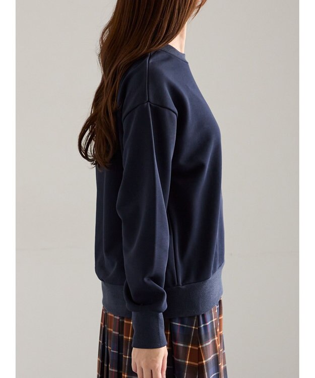 Te chichi プレート付き裏毛PO ネイビー