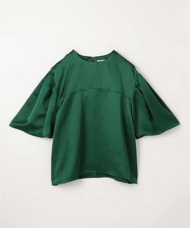 NAVE 【ReNAVE】タンブラーサテン ブラウス グリーン系