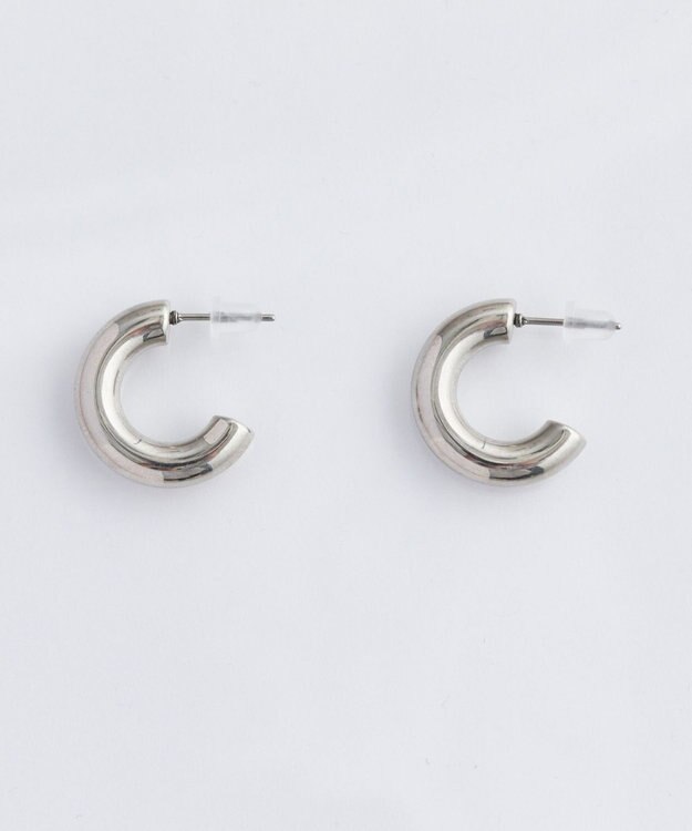Phoebe 【金属アレルギー対応】ボリュームフープピアス　シルバー/サージカルステンレス シルバー