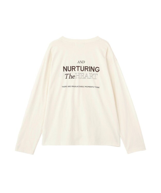 AMERICAN HOLIC NURTURING 刺繍ロゴロンT Ivory