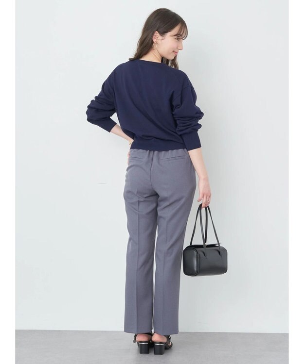 earth music&ecology ＵＶカット加工　ベーシックカーディガン Navy