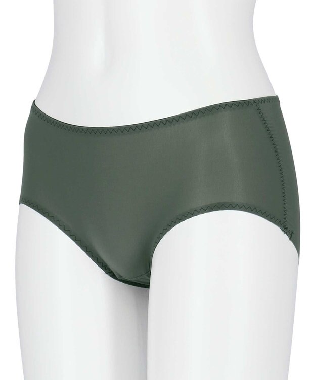 AMPHI ショーツ 【BRAGENIC ブラジェニック】 BMI245・BMI745とペア 吸汗速乾 ズレ上がりにくい(裾) PMI345 アンフィ／ワコール カラシ