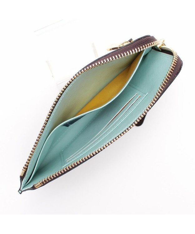 A.D.M.J. 【牛革】セブンティリリィ/オーガナイザーパース ブラウン