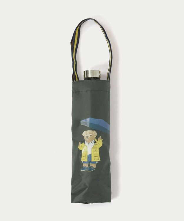 MOONBAT 【 遮光率100％/遮熱/UV/軽量】POLO RALPH LAUREN（ポロ ラルフローレン）晴雨兼用日傘  レインベア  折りたたみ傘 カーキー