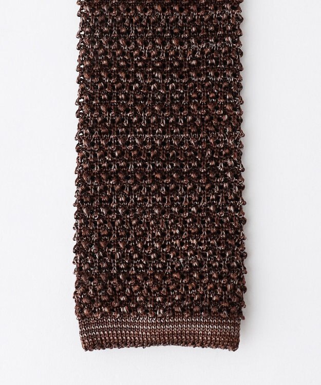 J.PRESS MEN 【J.PRESS KNIT TIE COLLECTION】無地 ニットネクタイ ブラウン系