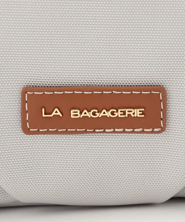 LA BAGAGERIE ポリエステルキャンバス　タックポシェット アイボリー
