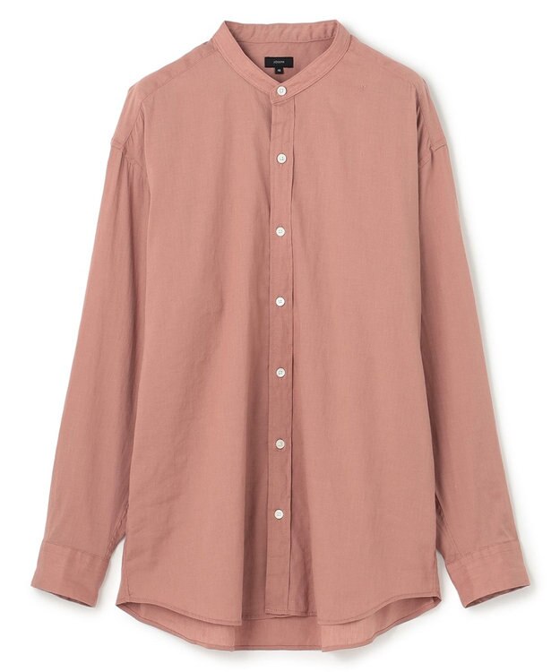 JOSEPH HOMME 【LEON 掲載】リネンストレッチブロード　バンドカラーシャツ ホワイト系