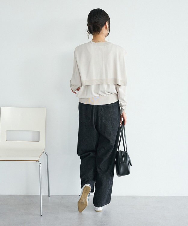 CRAFT STANDARD BOUTIQUE ニットストール+プルオーバー Light Beige