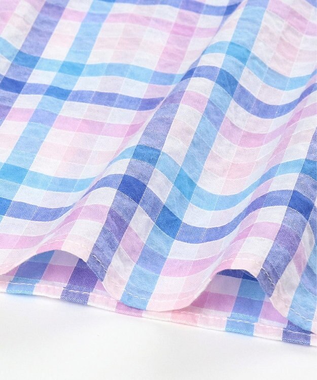 tsumori chisato SLEEP ツモリチサト パジャマ 5分袖 半袖 7分丈 綿混(本体) ローン素材 レディース UDT154 /ワコール サックス