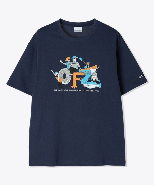 Columbia Columbia/ スウィンアベニューオムニフリーズゼログラフィックショートスリーブTシャツ /コロンビア Collegiate Navy、 OFZ Front Print