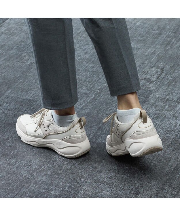 ASICS WALKING ゲルラシーロ レディース 2E相当 オフホワイト×オフホワイト