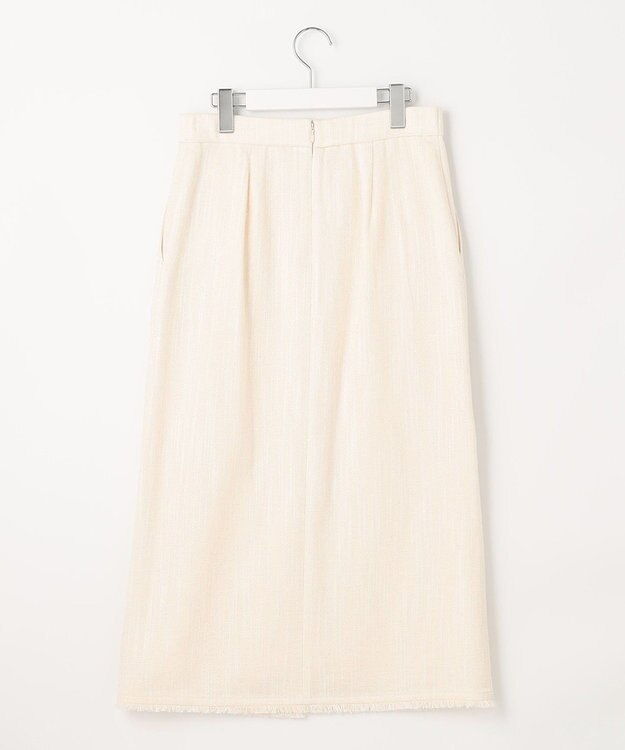 自由区 L 【セット可】ラミーブッチャー ストレートシルエットスカート アイボリー系