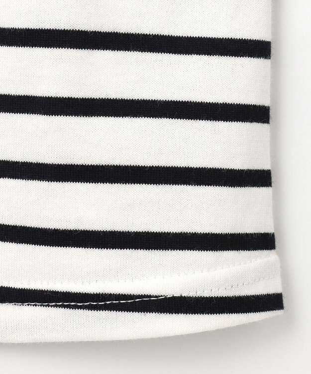 ANY KIDS 【チェリーベリーシリーズ】刺繍 ブラウス ホワイト×ブラックボーダー