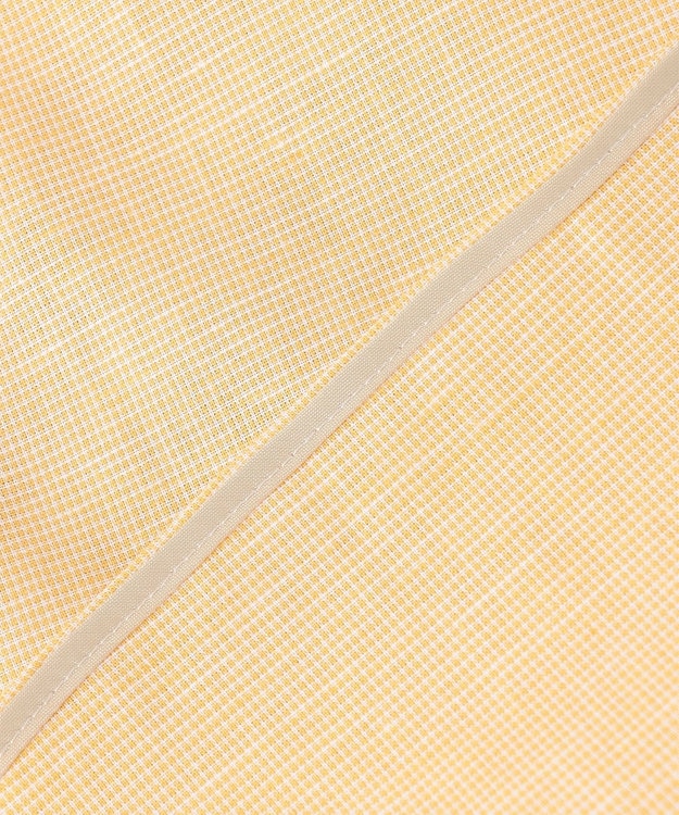 J.PRESS LADIES 【洗える・吸水】 BEZピンチェック キーネック ブラウス イエロー系3