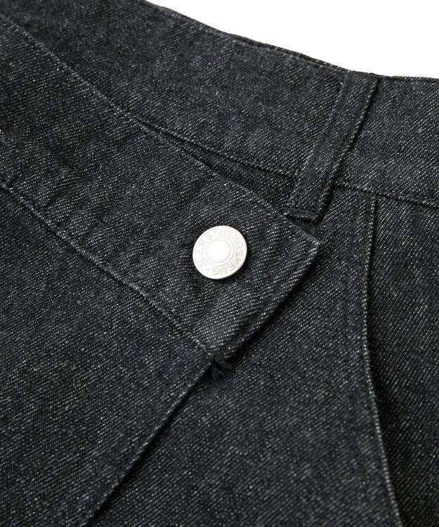 CRAFT STANDARD BOUTIQUE ラップ風デニムスカート Black