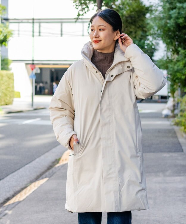 F/ACSION YUKIZURI ダウンコート GREIGE