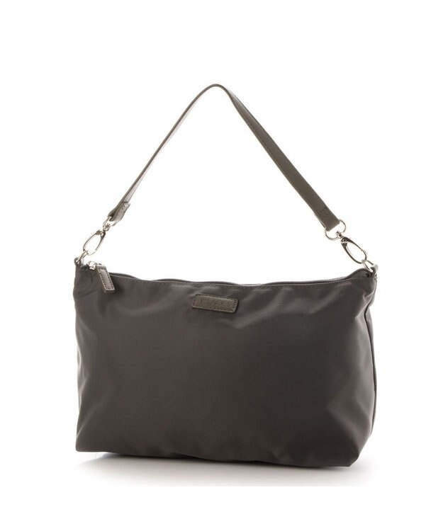 Y'SACCS ポーチ付きドットジャカードトート グレージュ